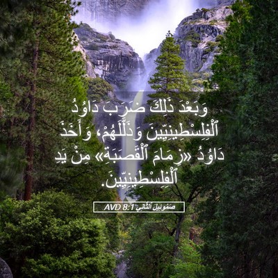 Picture 05 - صَمُوئِيلَ ٱلثَّانِي 8:1 AVD - وَبَعْدَ ذَلِكَ ضَرَبَ - Bible Verse Picture