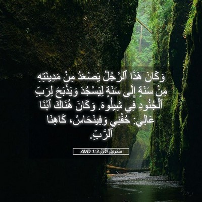 Picture 05 - صَمُوئِيلَ ٱلْأَوَّلُ 1:3 AVD - وَكَانَ هَذَا ٱلرَّجُلُ - Bible Verse Picture