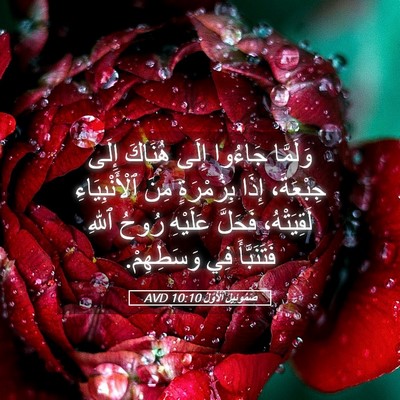Picture 05 - صَمُوئِيلَ ٱلْأَوَّلُ 10:10 AVD - وَلَمَّا جَاءُوا إِلَى - Bible Verse Picture