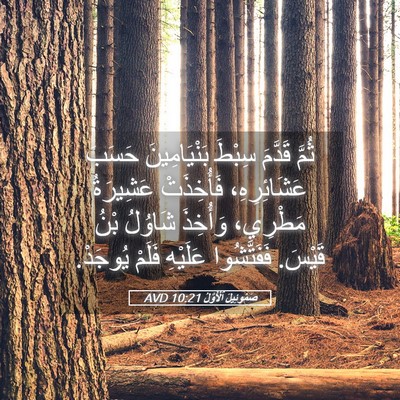 Picture 05 - صَمُوئِيلَ ٱلْأَوَّلُ 10:21 AVD - ثُمَّ قَدَّمَ سِبْطَ - Bible Verse Picture