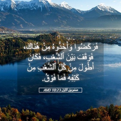 Picture 05 - صَمُوئِيلَ ٱلْأَوَّلُ 10:23 AVD - فَرَكَضُوا وَأَخَذُوهُ - Bible Verse Picture