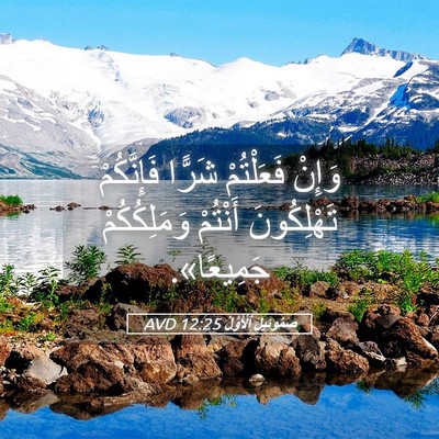 Picture 05 - صَمُوئِيلَ ٱلْأَوَّلُ 12:25 AVD - وَإِنْ فَعَلْتُمْ شَرًّا - Bible Verse Picture