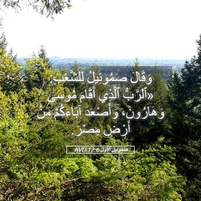 Picture 05 - صَمُوئِيلَ ٱلْأَوَّلُ 12:6 AVD - وَقَالَ صَمُوئِيلُ - Bible Verse Picture