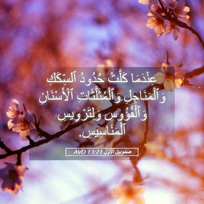 Picture 05 - صَمُوئِيلَ ٱلْأَوَّلُ 13:21 AVD - عِنْدَمَا كَلَّتْ حُدُودُ - Bible Verse Picture