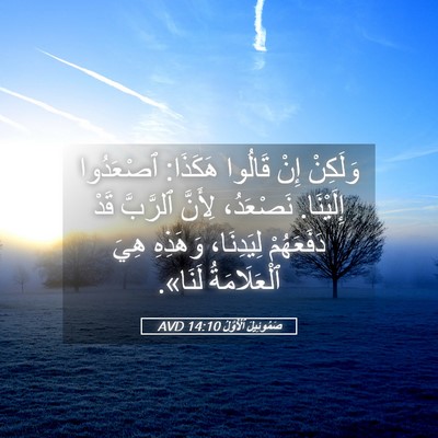 Picture 05 - صَمُوئِيلَ ٱلْأَوَّلُ 14:10 AVD - وَلَكِنْ إِنْ قَالُوا - Bible Verse Picture