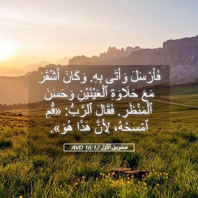 Picture 05 - صَمُوئِيلَ ٱلْأَوَّلُ 16:12 AVD - فَأَرْسَلَ وَأَتَى بِهِ. - Bible Verse Picture