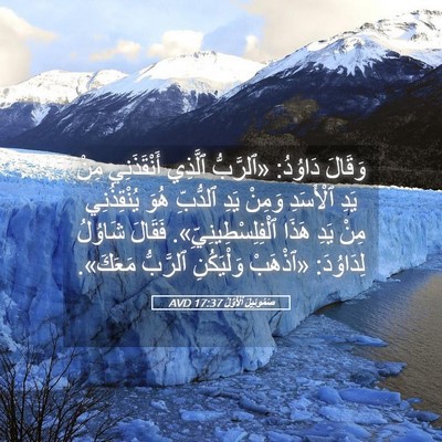 Picture 05 - صَمُوئِيلَ ٱلْأَوَّلُ 17:37 AVD - وَقَالَ دَاوُدُ: «ٱلرَّبُّ - Bible Verse Picture