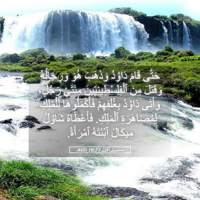Picture 05 - صَمُوئِيلَ ٱلْأَوَّلُ 18:27 AVD - حَتَّى قَامَ دَاوُدُ - Bible Verse Picture