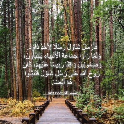 Picture 05 - صَمُوئِيلَ ٱلْأَوَّلُ 19:20 AVD - فَأَرْسَلَ شَاوُلُ - Bible Verse Picture