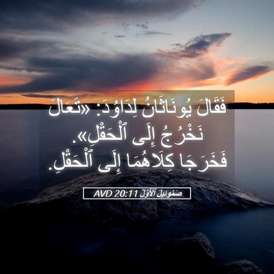 Picture 05 - صَمُوئِيلَ ٱلْأَوَّلُ 20:11 AVD - فَقَالَ يُونَاثَانُ - Bible Verse Picture