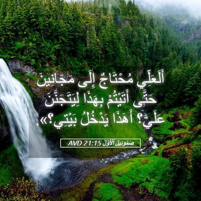 Picture 05 - صَمُوئِيلَ ٱلْأَوَّلُ 21:15 AVD - أَلَعَلِّي مُحْتَاجٌ - Bible Verse Picture