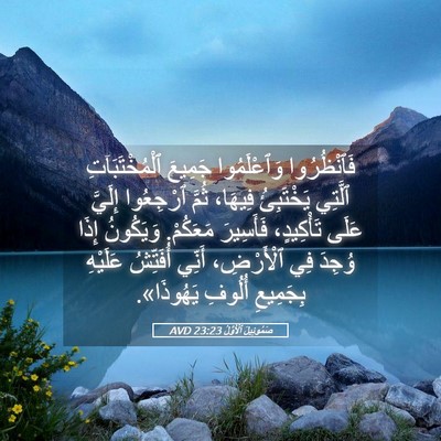 Picture 05 - صَمُوئِيلَ ٱلْأَوَّلُ 23:23 AVD - فَٱنْظُرُوا وَٱعْلَمُوا - Bible Verse Picture