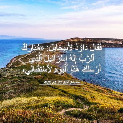 Picture 05 - صَمُوئِيلَ ٱلْأَوَّلُ 25:32 AVD - فَقَالَ دَاوُدُ - Bible Verse Picture