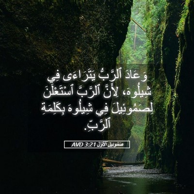Picture 05 - صَمُوئِيلَ ٱلْأَوَّلُ 3:21 AVD - وَعَادَ ٱلرَّبُّ - Bible Verse Picture