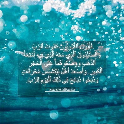 Picture 05 - صَمُوئِيلَ ٱلْأَوَّلُ 6:15 AVD - فَأَنْزَلَ ٱللَّاوِيُّونَ - Bible Verse Picture