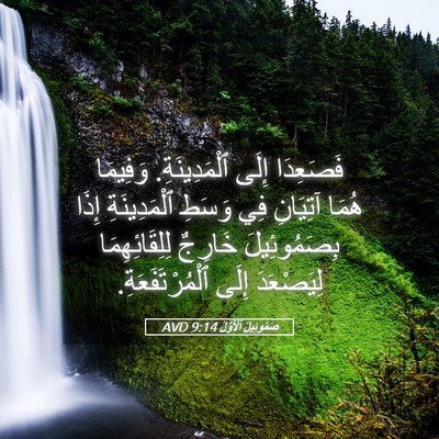 Picture 05 - صَمُوئِيلَ ٱلْأَوَّلُ 9:14 AVD - فَصَعِدَا إِلَى - Bible Verse Picture