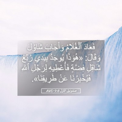 Picture 05 - صَمُوئِيلَ ٱلْأَوَّلُ 9:8 AVD - فَعَادَ ٱلْغُلَامُ - Bible Verse Picture