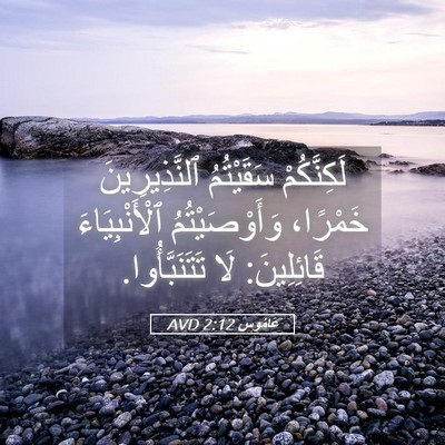 Picture 05 - عَامُوس 2:12 AVD - لَكِنَّكُمْ سَقَيْتُمُ - Bible Verse Picture