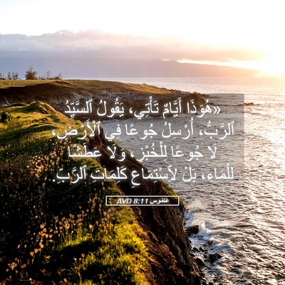 Picture 05 - عَامُوس 8:11 AVD - «هُوَذَا أَيَّامٌ - Bible Verse Picture