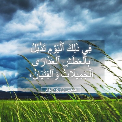 Picture 05 - عَامُوس 8:13 AVD - فِي ذَلِكَ ٱلْيَوْمِ - Bible Verse Picture