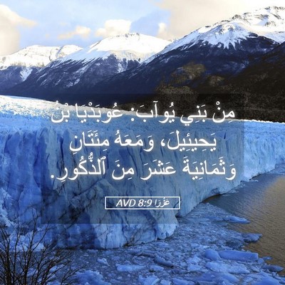 Picture 05 - عَزْرَا 8:9 AVD - مِنْ بَنِي يُوآبَ: - Bible Verse Picture