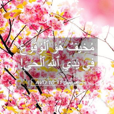 Picture 05 - عِبرانِيّين 10:31 AVD - مُخِيفٌ هُوَ ٱلْوُقُوعُ - Bible Verse Picture