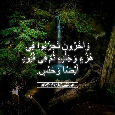 Picture 05 - عِبرانِيّين 11:36 AVD - وَآخَرُونَ تَجَرَّبُوا - Bible Verse Picture