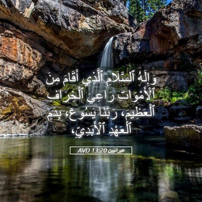 Picture 05 - عِبرانِيّين 13:20 AVD - وَإِلَهُ ٱلسَّلَامِ - Bible Verse Picture