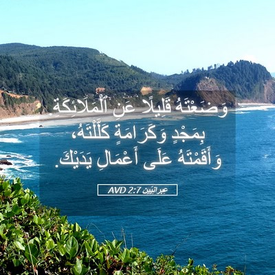 Picture 05 - عِبرانِيّين 2:7 AVD - وَضَعْتَهُ قَلِيلًا عَنِ - Bible Verse Picture