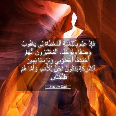 Picture 05 - غَلاطِيَّة 2:9 AVD - فَإِذْ عَلِمَ - Bible Verse Picture