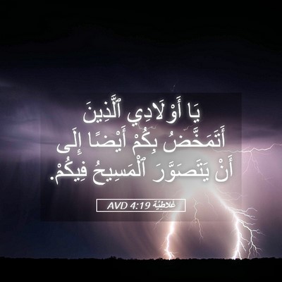 Picture 05 - غَلاطِيَّة 4:19 AVD - يَا أَوْلَادِي ٱلَّذِينَ - Bible Verse Picture