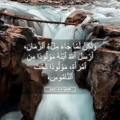Picture 05 - غَلاطِيَّة 4:4 AVD - وَلَكِنْ لَمَّا جَاءَ - Bible Verse Picture