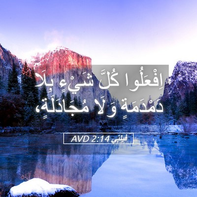 Picture 05 - فِيلِبِّي 2:14 AVD - اِفْعَلُوا كُلَّ شَيْءٍ - Bible Verse Picture