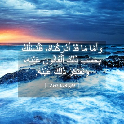 Picture 05 - فِيلِبِّي 3:16 AVD - وَأَمَّا مَا قَدْ - Bible Verse Picture