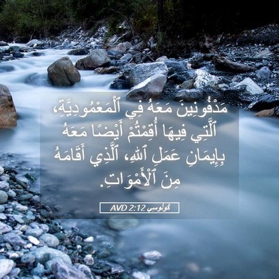 Picture 05 - كُولُوسِي 2:12 AVD - مَدْفُونِينَ مَعَهُ فِي - Bible Verse Picture