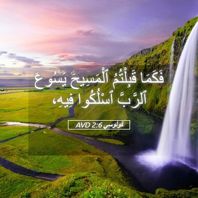 Picture 05 - كُولُوسِي 2:6 AVD - فَكَمَا قَبِلْتُمُ - Bible Verse Picture