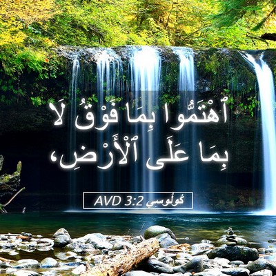 Picture 05 - كُولُوسِي 3:2 AVD - ٱهْتَمُّوا بِمَا فَوْقُ - Bible Verse Picture