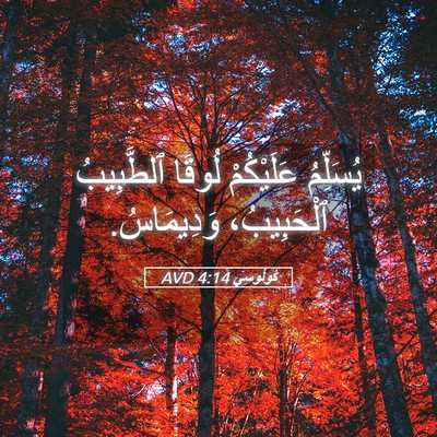 Picture 05 - كُولُوسِي 4:14 AVD - يُسَلِّمُ عَلَيْكُمْ - Bible Verse Picture