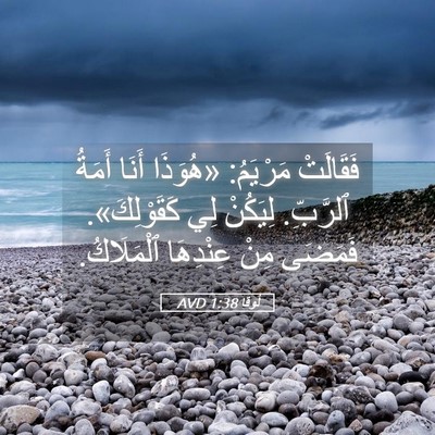 Picture 05 - لُوقا 1:38 AVD - فَقَالَتْ مَرْيَمُ: - Bible Verse Picture