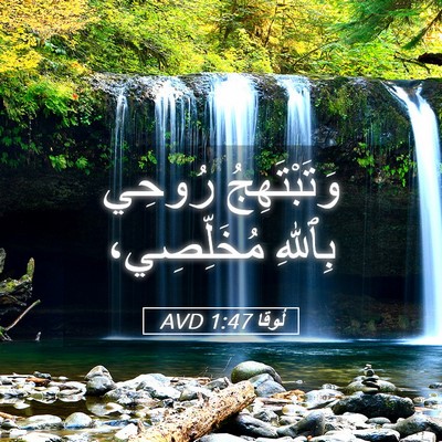 Picture 05 - لُوقا 1:47 AVD - وَتَبْتَهِجُ رُوحِي - Bible Verse Picture