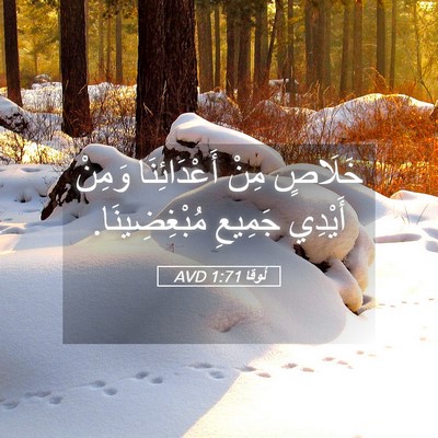 Picture 05 - لُوقا 1:71 AVD - خَلَاصٍ مِنْ أَعْدَائِنَا - Bible Verse Picture