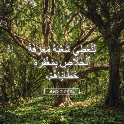 Picture 05 - لُوقا 1:77 AVD - لِتُعْطِيَ شَعْبَهُ - Bible Verse Picture