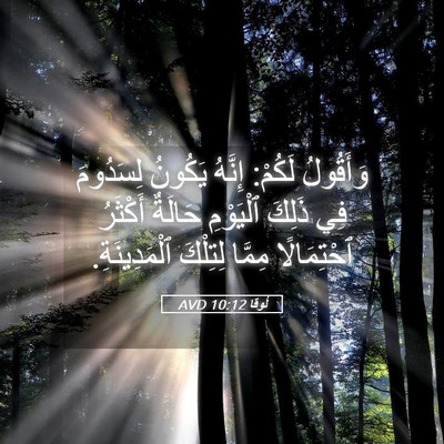 Picture 05 - لُوقا 10:12 AVD - وَأَقُولُ لَكُمْ: إِنَّهُ - Bible Verse Picture