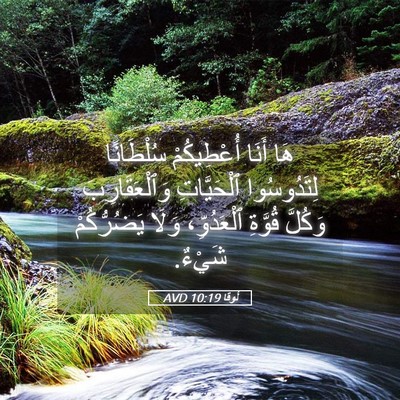 Picture 05 - لُوقا 10:19 AVD - هَا أَنَا أُعْطِيكُمْ - Bible Verse Picture