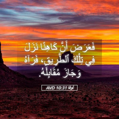 Picture 05 - لُوقا 10:31 AVD - فَعَرَضَ أَنَّ كَاهِنًا - Bible Verse Picture