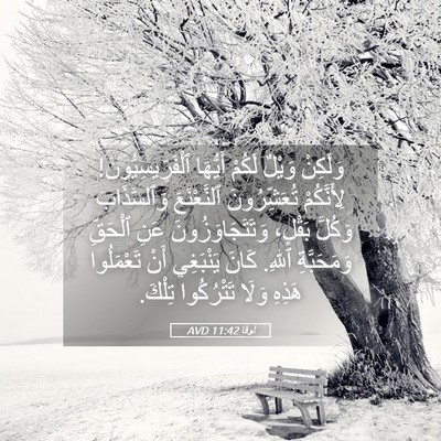 Picture 05 - لُوقا 11:42 AVD - وَلَكِنْ وَيْلٌ لَكُمْ - Bible Verse Picture