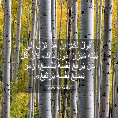 Picture 05 - لُوقا 18:14 AVD - أَقُولُ لَكُمْ: إِنَّ - Bible Verse Picture