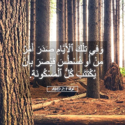 Picture 05 - لُوقا 2:1 AVD - وَفِي تِلْكَ ٱلْأَيَّامِ - Bible Verse Picture
