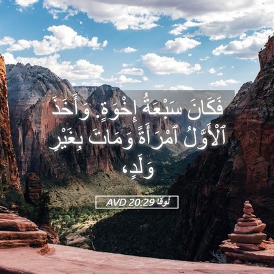 Picture 05 - لُوقا 20:29 AVD - فَكَانَ سَبْعَةُ إِخْوَةٍ. - Bible Verse Picture