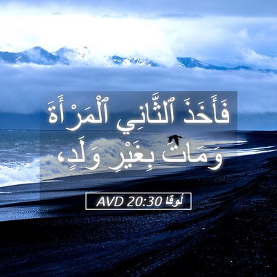 Picture 05 - لُوقا 20:30 AVD - فَأَخَذَ ٱلثَّانِي - Bible Verse Picture